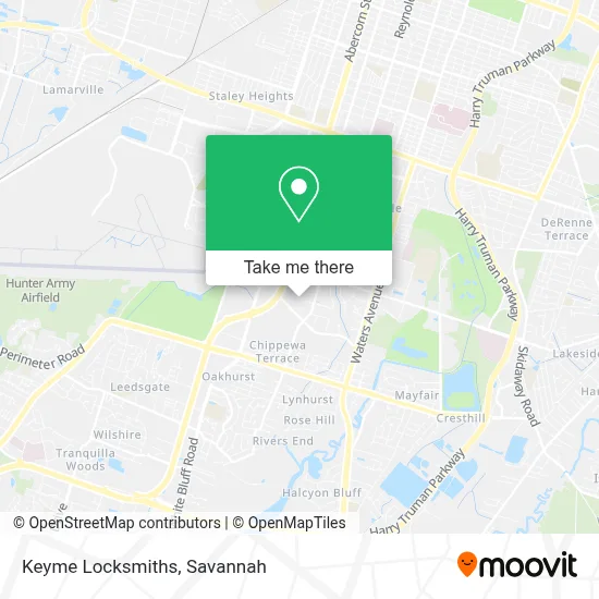 Keyme Locksmiths map