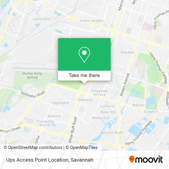 Ups Access Point Location map