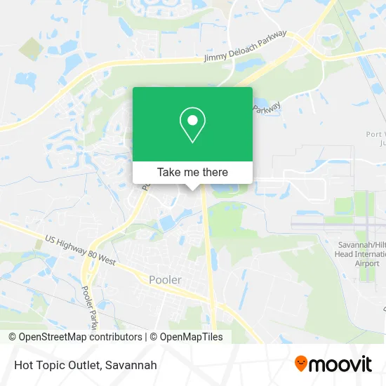 Hot Topic Outlet map