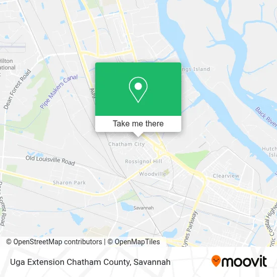 Uga Extension Chatham County map