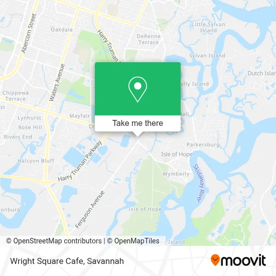 Wright Square Cafe map