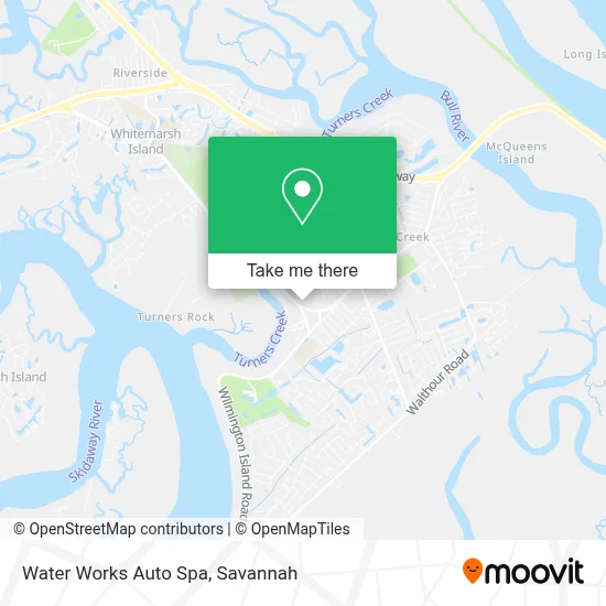 Water Works Auto Spa map