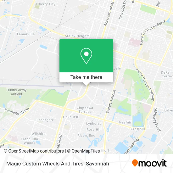 Magic Custom Wheels And Tires map