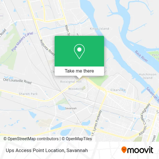 Ups Access Point Location map
