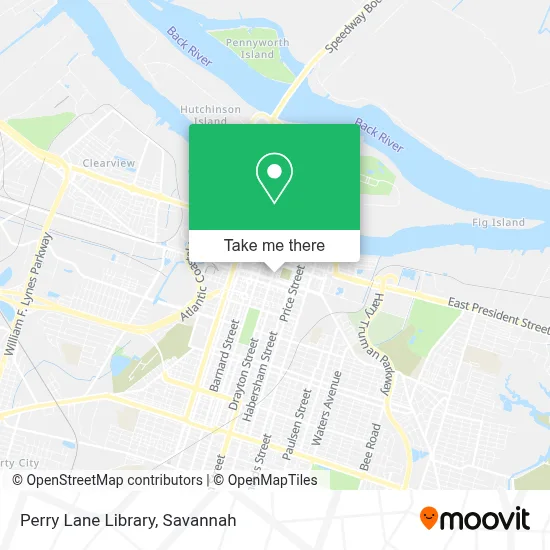 Perry Lane Library map
