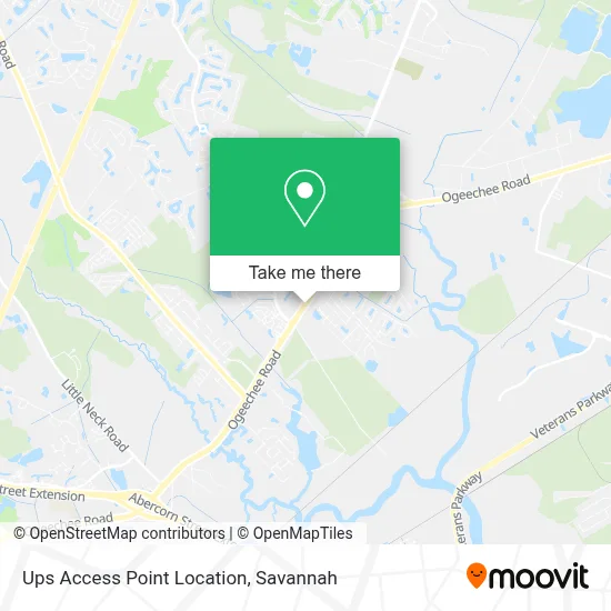 Ups Access Point Location map