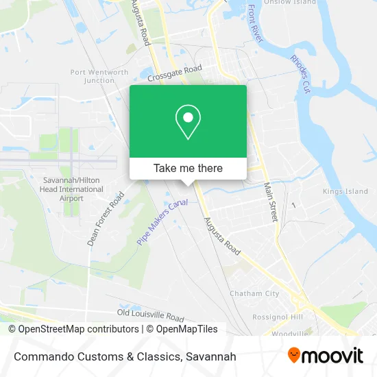 Commando Customs & Classics map