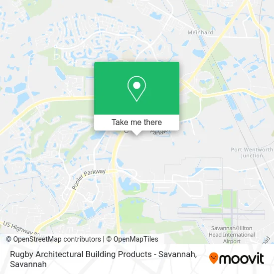 Rugby Architectural Building Products - Savannah map