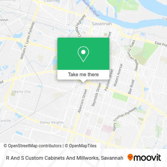 R And S Custom Cabinets And Millworks map