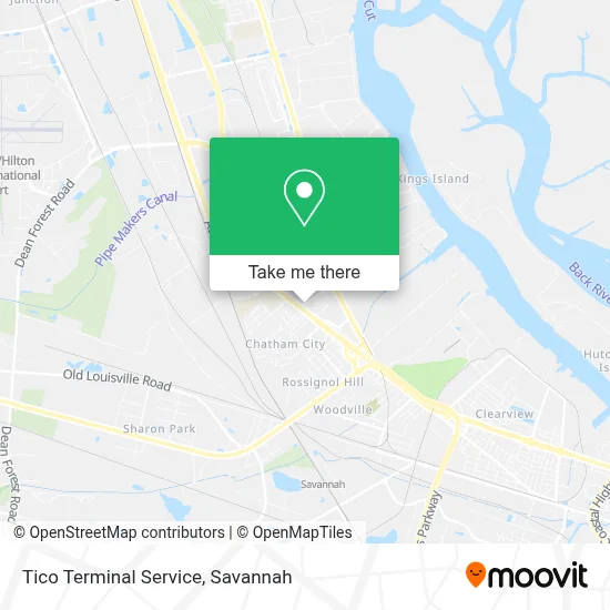 Tico Terminal Service map