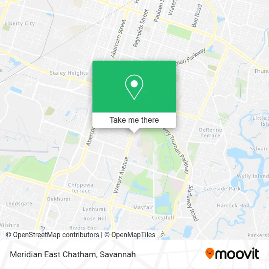 Meridian East Chatham map