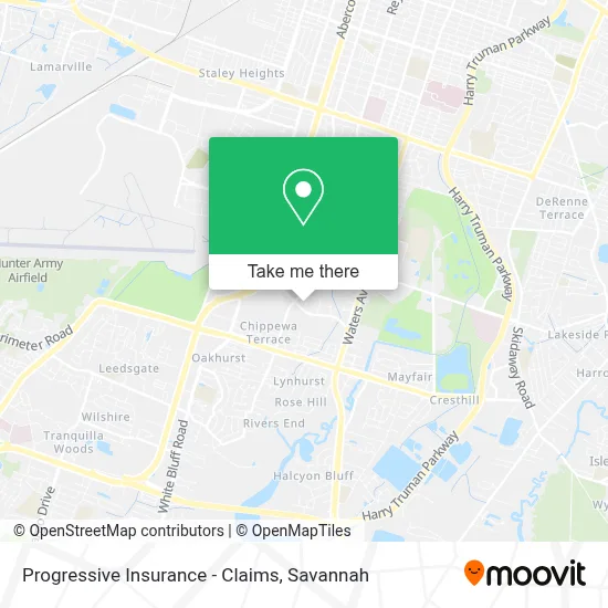 Progressive Insurance - Claims map