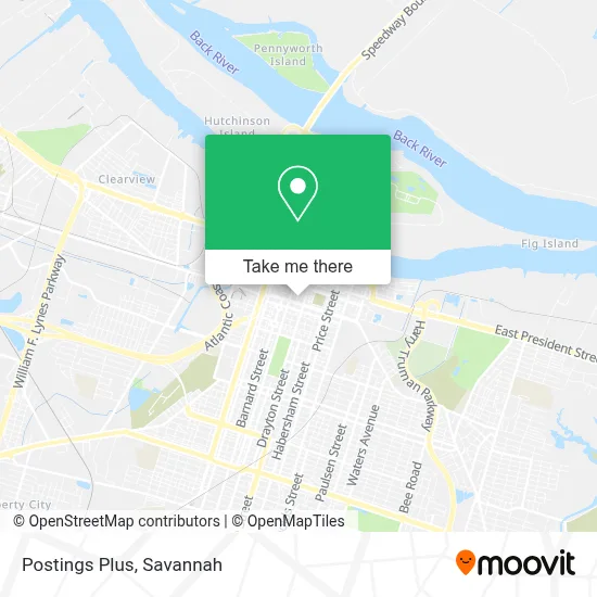 Postings Plus map