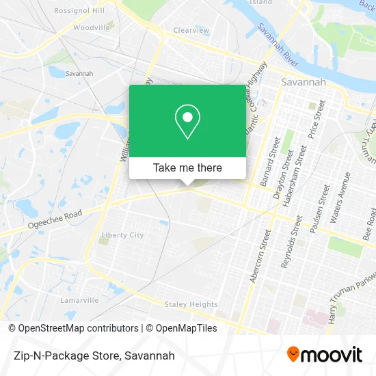 Zip-N-Package Store map