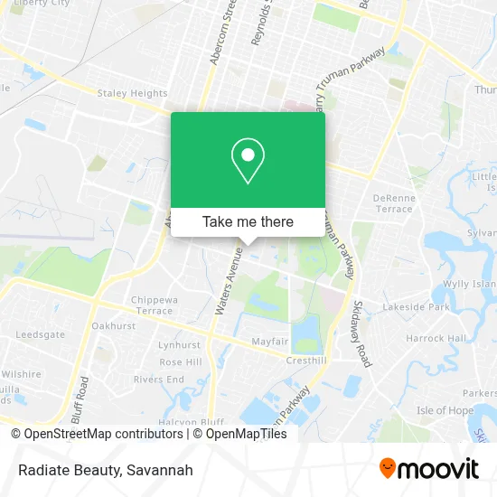 Radiate Beauty map