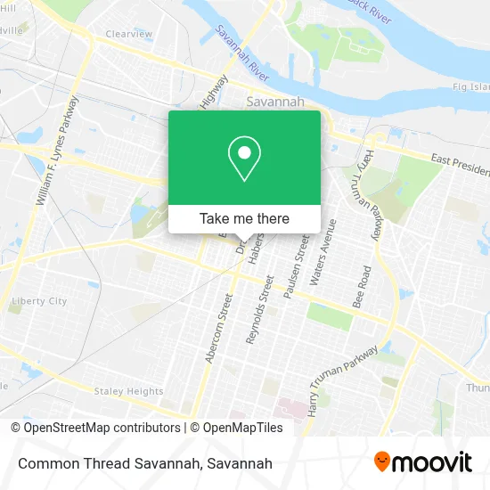 Common Thread Savannah map