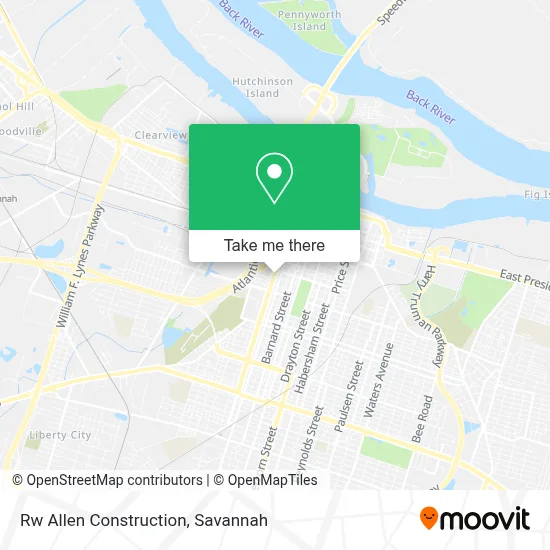 Rw Allen Construction map
