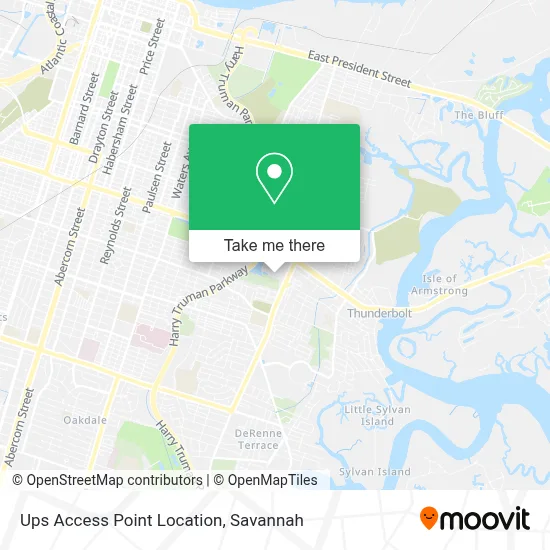 Ups Access Point Location map