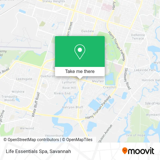 Life Essentials Spa map