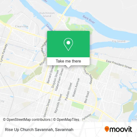 Rise Up Church Savannah map