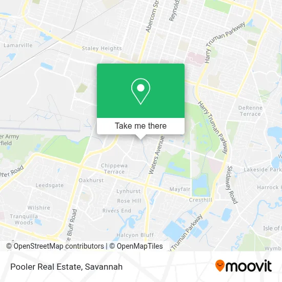 Pooler Real Estate map