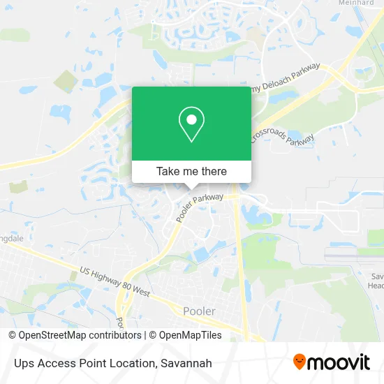 Ups Access Point Location map