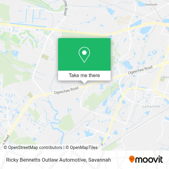 Ricky Bennetts Outlaw Automotive map