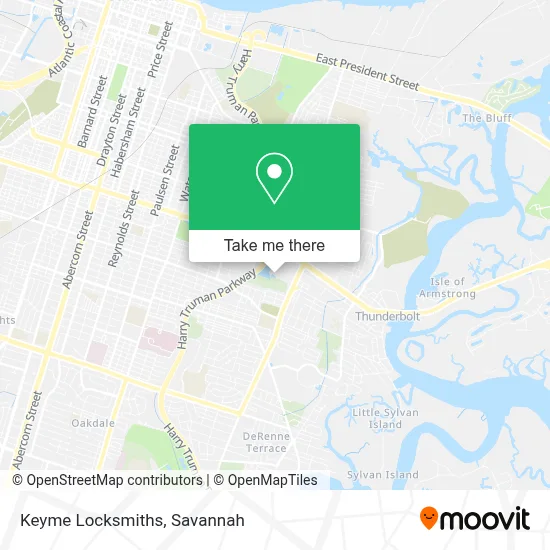 Keyme Locksmiths map