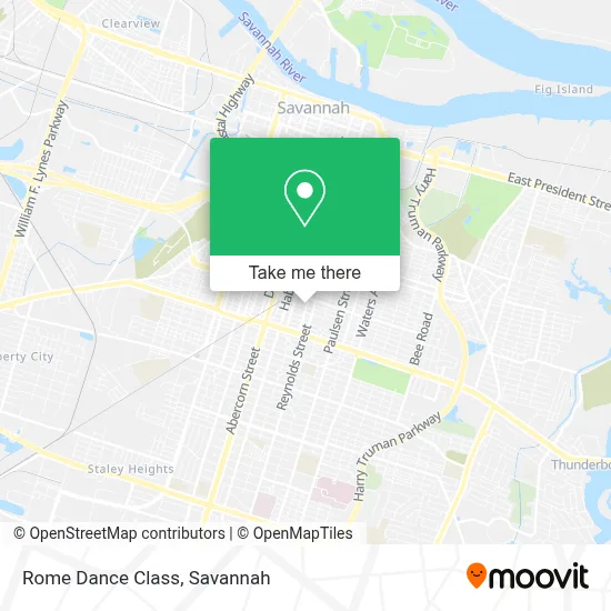 Rome Dance Class map