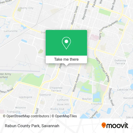 Rabun County Park map