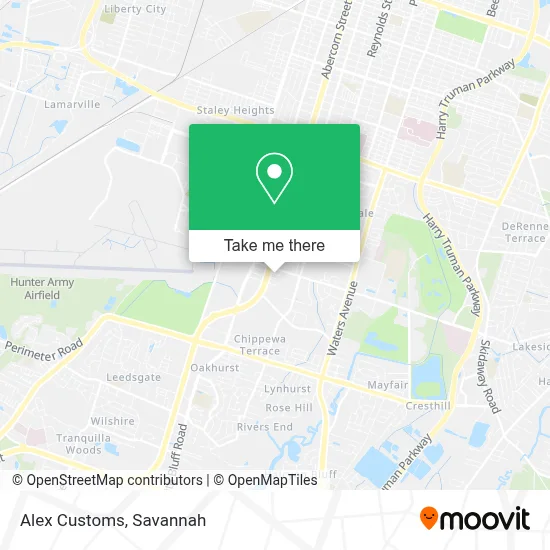 Alex Customs map