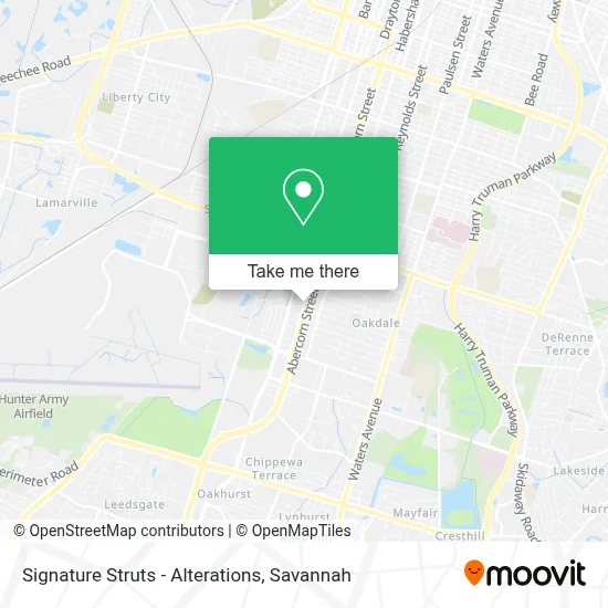 Signature Struts - Alterations map