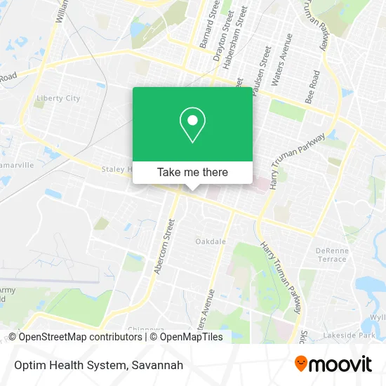 Optim Health System map
