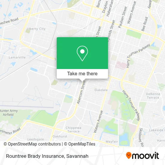 Rountree Brady Insurance map