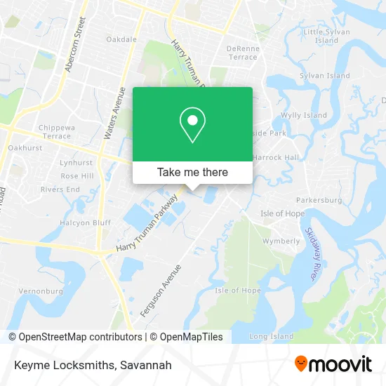 Keyme Locksmiths map