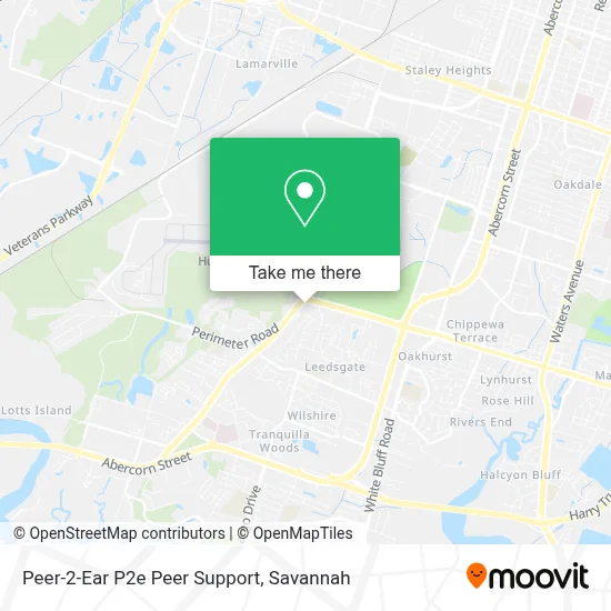 Peer-2-Ear P2e Peer Support map