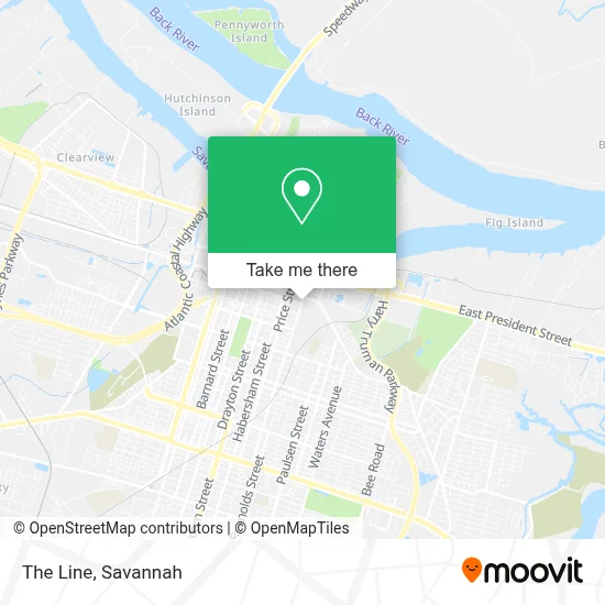 The Line map