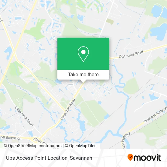 Ups Access Point Location map