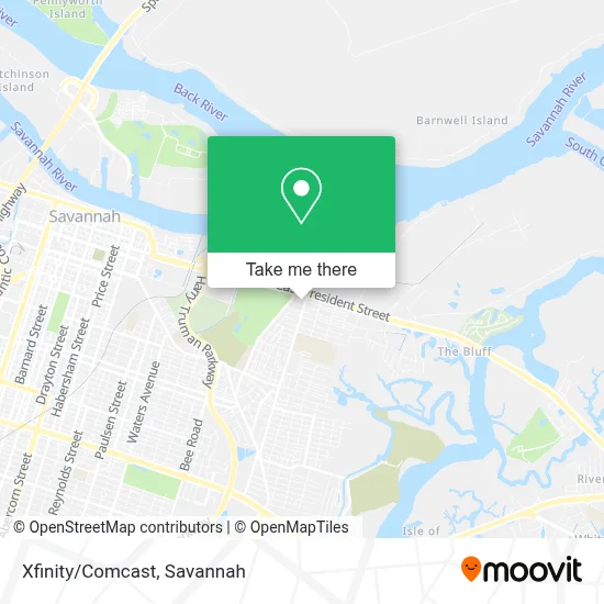 Xfinity/Comcast map