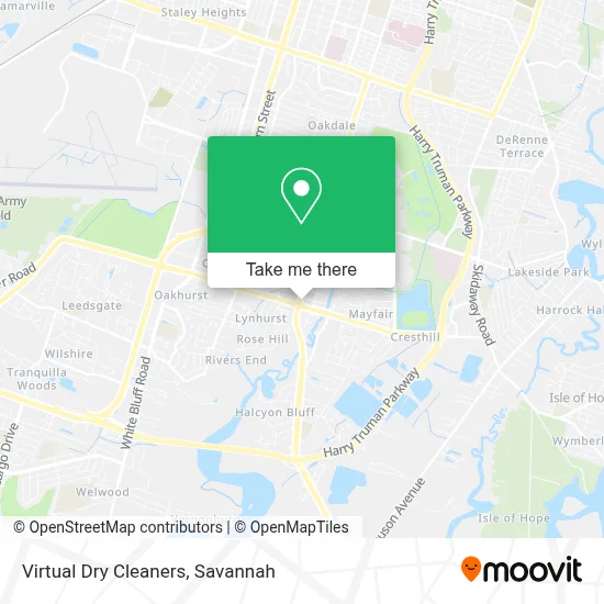 Virtual Dry Cleaners map