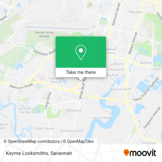 Keyme Locksmiths map
