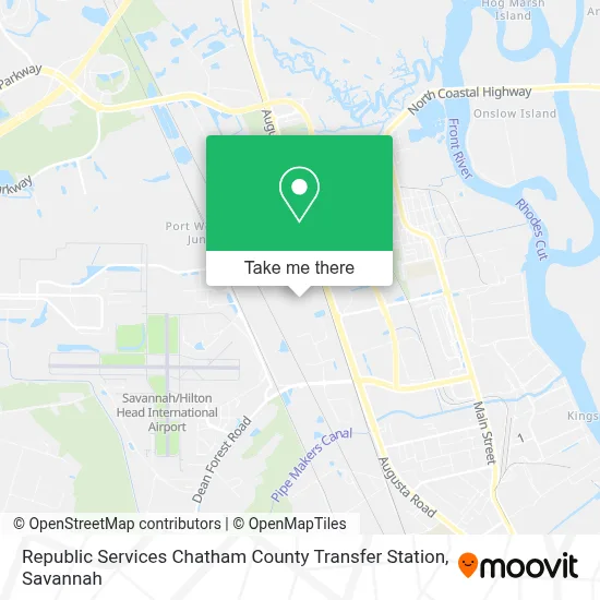 Republic Services Chatham County Transfer Station map