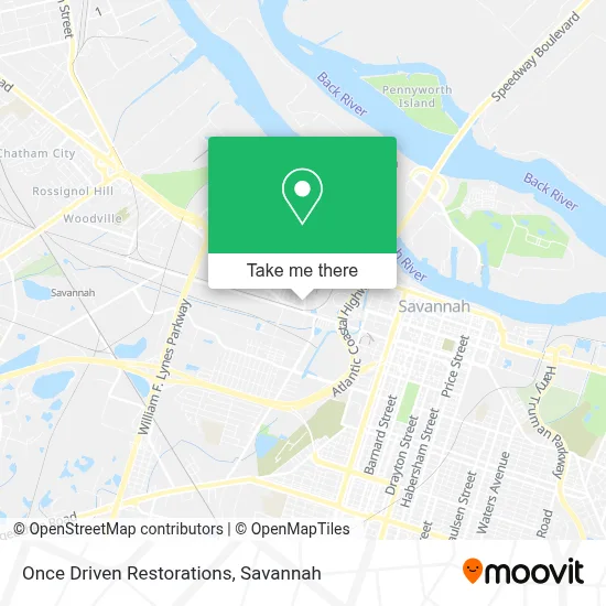 Once Driven Restorations map
