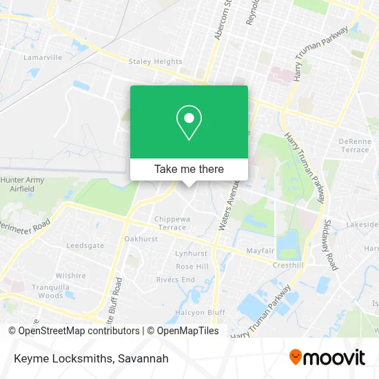 Keyme Locksmiths map