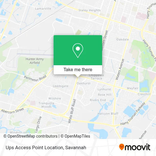 Ups Access Point Location map