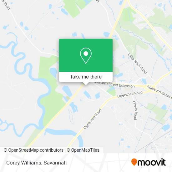 Corey Williams map