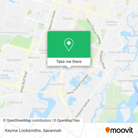Keyme Locksmiths map