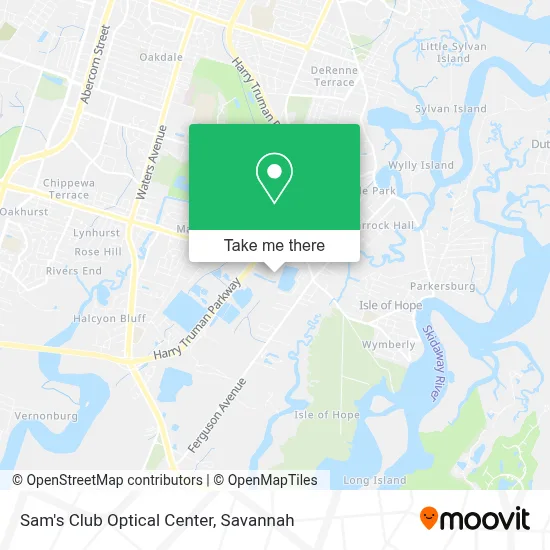 Sam's Club Optical Center map