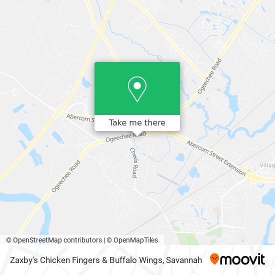 Zaxby's Chicken Fingers & Buffalo Wings map