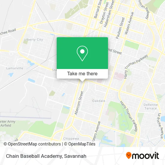 Chain Baseball Academy map